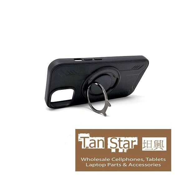 Apple iPhone 13 / 14 - NINJA Magnet Enabled Case with Ring Kickstand