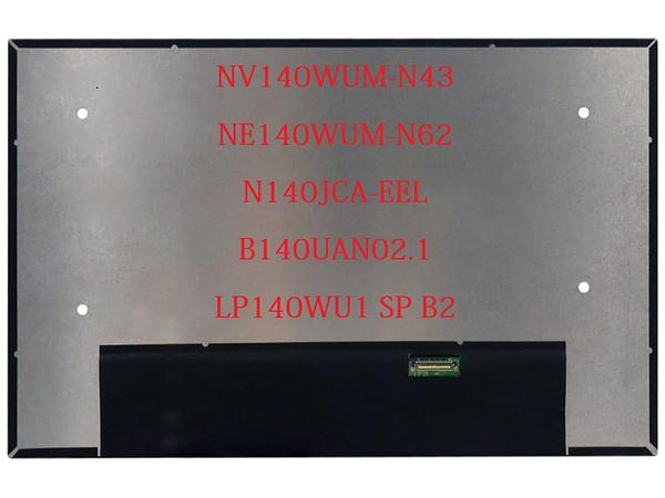 14.0" Laptop LCD Screen 30 Pin NV140WUM-N43 LP140WU1 SP B2