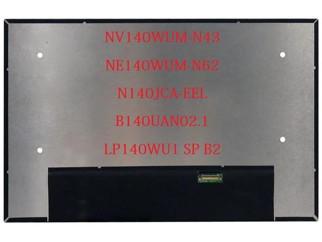 14.0" Laptop LCD Screen 30 Pin NV140WUM-N43 LP140WU1 SP B2