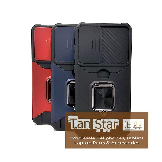 Samsung Galaxy A37 - Secure Card Holder Magnet Enabled Case with Ring Kickstand