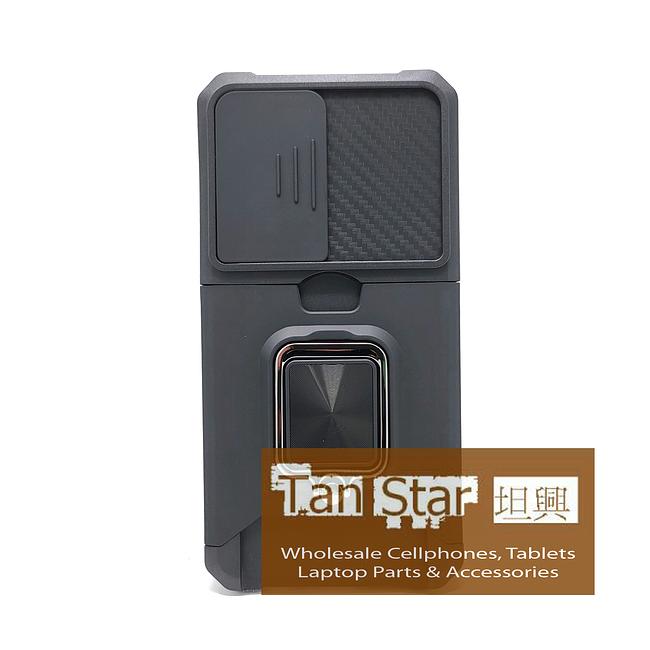 Samsung Galaxy S23 FE - Secure Card Holder Magnet Enabled Case with Ring Kickstand