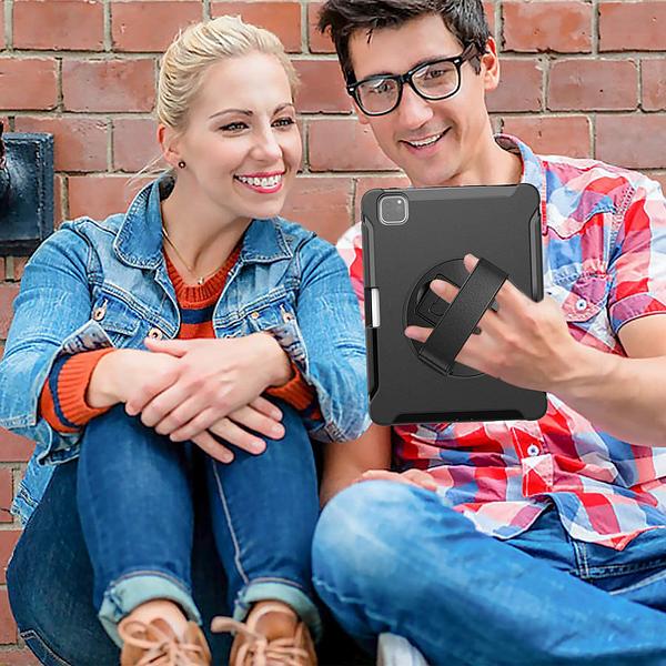 Apple iPad 12.9" 4th Gen / 5th Gen / 6th Gen / iPad Air 13" M2 (2024) - Heavy Duty Shockproof Rotatable Case with Kickstand