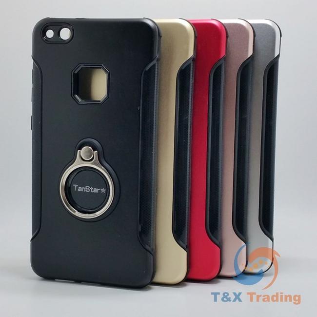 Huawei P10 Lite - TanStar Aluminum Case with Ring Kickstand