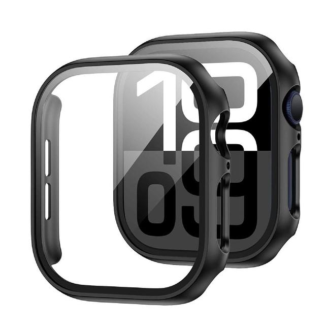 Apple iWatch Series 10 42mm - Silicone Case WITH TEMPERED GLASS