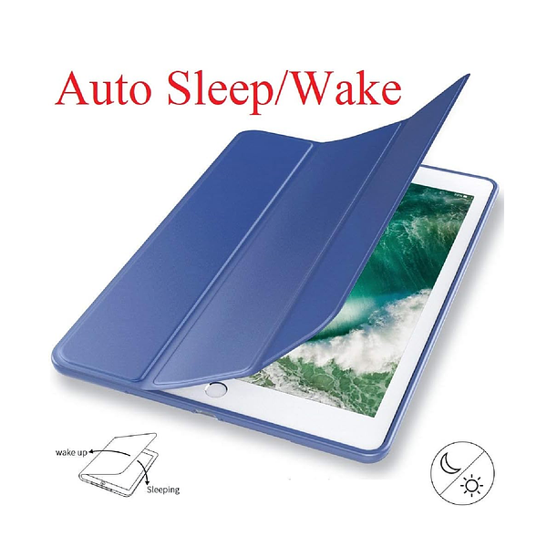 Apple iPad Air / Air 2 / 5 2017 / 6 2018 9.7" - Trifold Cover Case with Auto Wake Sleep