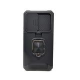 Samsung Galaxy A03S North America - Secure Card Holder Magnet Enabled Case with Ring Kickstand