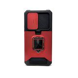 Samsung Galaxy A03S North America - Secure Card Holder Magnet Enabled Case with Ring Kickstand