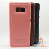 Samsung Galaxy S8 - Leather Coated Silicone Hard Case