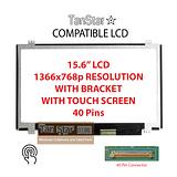 15.6" Laptop LCD Screen 1366x768p 40 Pins with Touch Screen with Brackets [TSTPC15.6-06]