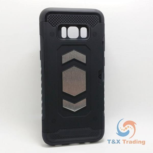 Samsung Galaxy S8 Plus - Magnet Enabled Badge with Credit Card Holder Case