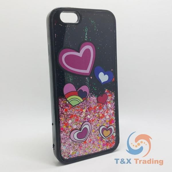 Apple iPhone 6 / 6S - Black Water Liquid Case with Design