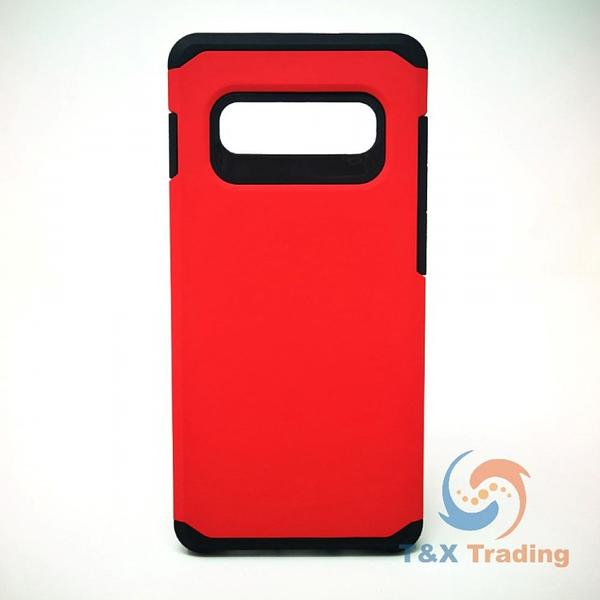 Samsung Galaxy S10 Plus - Silicone With Hard Back Cover Case