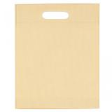 Black Die Cut Non Woven Reusable Bag 15x15.5"