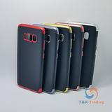 Samsung Galaxy S8 Plus - Black Silicone Phone Case with Chrome Edge