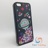 Apple iPhone 6 / 6S - Black Water Liquid Case with Design