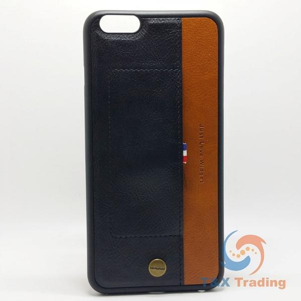 Apple iPhone 6 Plus / 6S Plus - WUW Fashion Leather Credit Card Holder Case