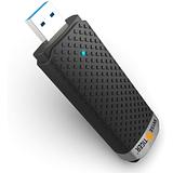 WiFi Adapter with Dongle for PC, AC1300Mbps High Speed 802.11AC Gaming Wireless USB Adapter Long Range