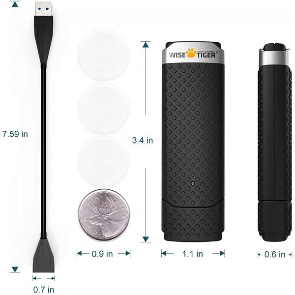 WiFi Adapter with Dongle for PC, AC1300Mbps High Speed 802.11AC Gaming Wireless USB Adapter Long Range