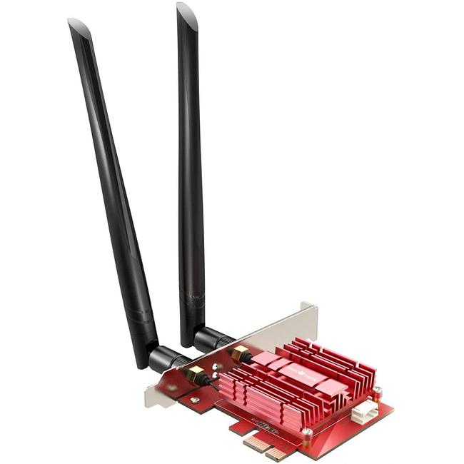 WiFi 6 Card AX 3000Mbps PCIe Network Card AX200 802.11AX 2.4Ghz/5.8Ghz with Bluetooth 5.1 & Heat Sink Wireless PCI Express Wi-Fi Adapters Dual Band Antenna for Windows 10 64-bit