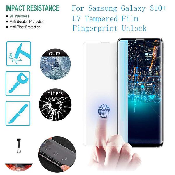 Samsung Galaxy S10e - Full Glue UV Cured Curved Tempered Glass Screen Protector