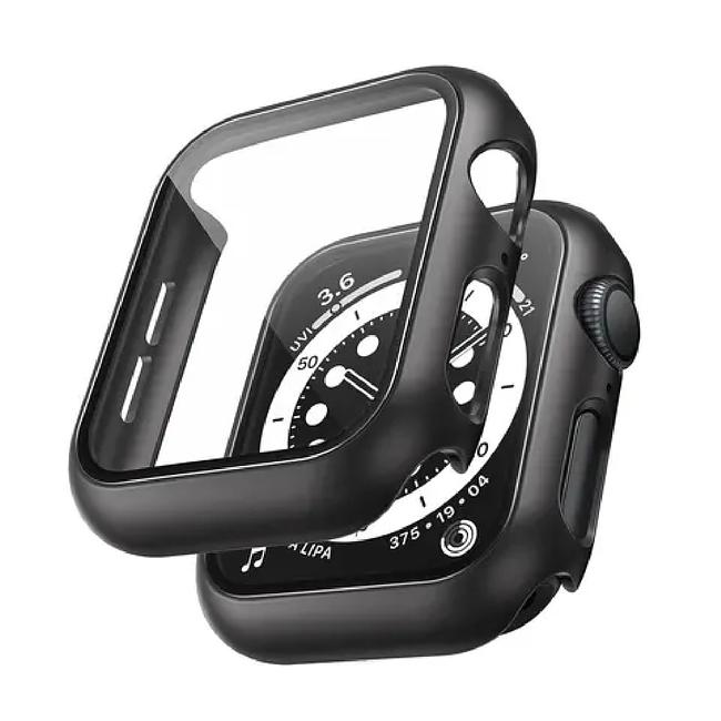 Apple iWatch Series 10 42mm - Silicone Case WITH TEMPERED GLASS