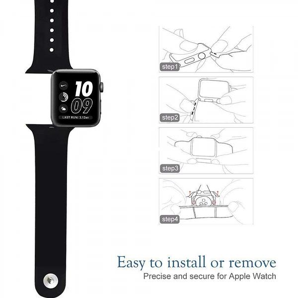 Apple iWatch 38mm / 40mm / 41mm / 42mm ( Series 10 ) - Smart Watch Soft Silicone Sport Band Strap  (Mix Colors)