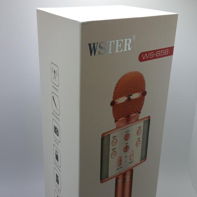 WSTER - Wireless Microphone HIFI Karaoke Speaker WS-858