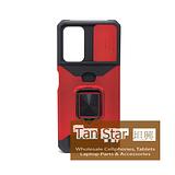 Samsung Galaxy A03S - Secure Card Holder Magnet Enabled Case with Ring Kickstand