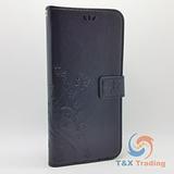 Samsung Galaxy S8 Plus - Butterfly Book Style Wallet Case with Strap