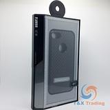 Apple iPhone 7 / 8 - WUW Black Carbon Fiber Case with Kickstand