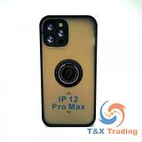 Apple iPhone 11 Pro Max - Frosted Bumper Magnet Enabled Case with Ring Kickstand