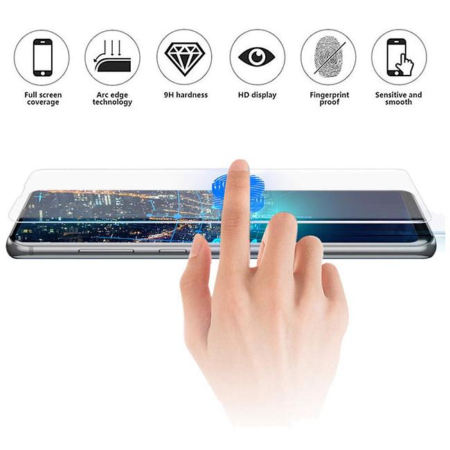 Samsung Galaxy S21 Ultra -  Full Glue UV Cured Curved Tempered Glass Screen Protector