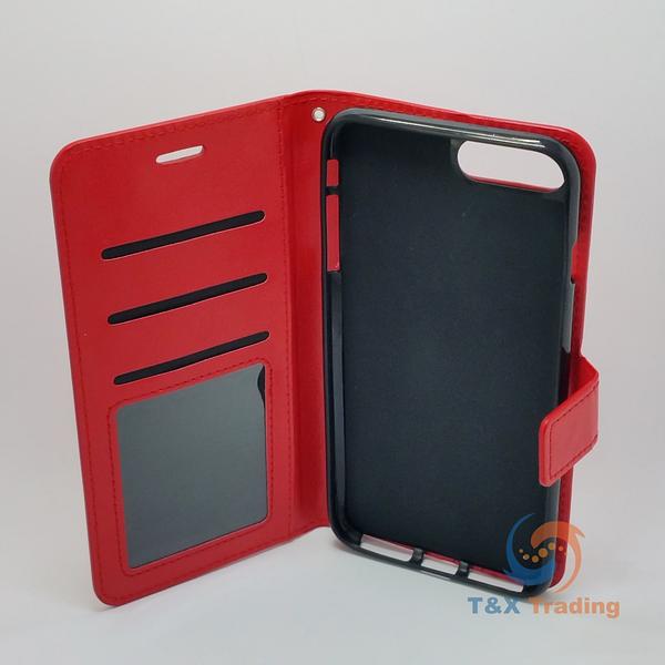 Apple iPhone 6 Plus / 6S Plus - Book Style Wallet Case with Strap