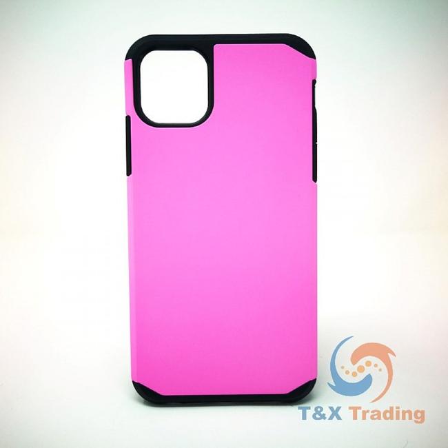 Apple iPhone 11 Pro Max - Silicone With Hard Back Cover Case