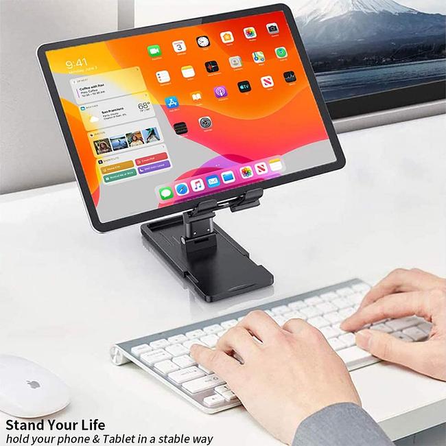 Universal Holder - Lifting Folding Phone and Tablet Holder to Desktop with Adjustable Height (Mix Colors)