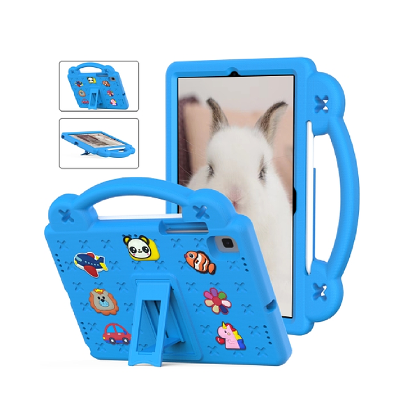 Samsung Galaxy Tab S6 Lite 10.4" (P610) / (T500) - Kids Heavy Duty Shockproof Case with Removable Dolls and Kickstand