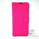 Samsung Galaxy S9 Plus - Cloth Leather Book Style Wallet Case with Strap