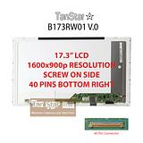 17.3" Laptop LCD Screen 1600x900p Screw on Side 40 pins Bottom Right B173RW01 V.0