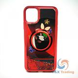 Apple iPhone 11 Pro Max -  Water Liquid Case with Pop Socket Mirror