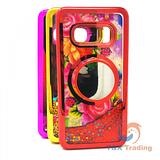 Samsung S10 Plus -  Water Liquid Case with Pop Socket Mirror