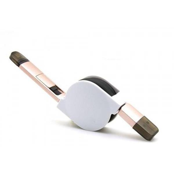 2-In-1 Micro USB / Lightning Retractable Data Cable