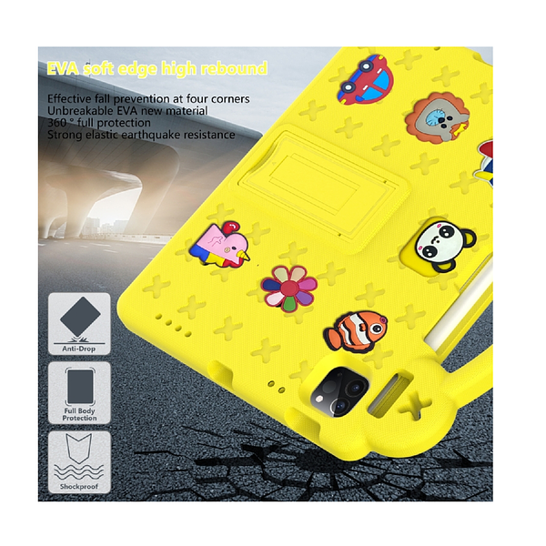 Apple iPad 10th Gen 10.9" 2022 - Kids Heavy Duty Shockproof Case with Removable Dolls and Kickstand
