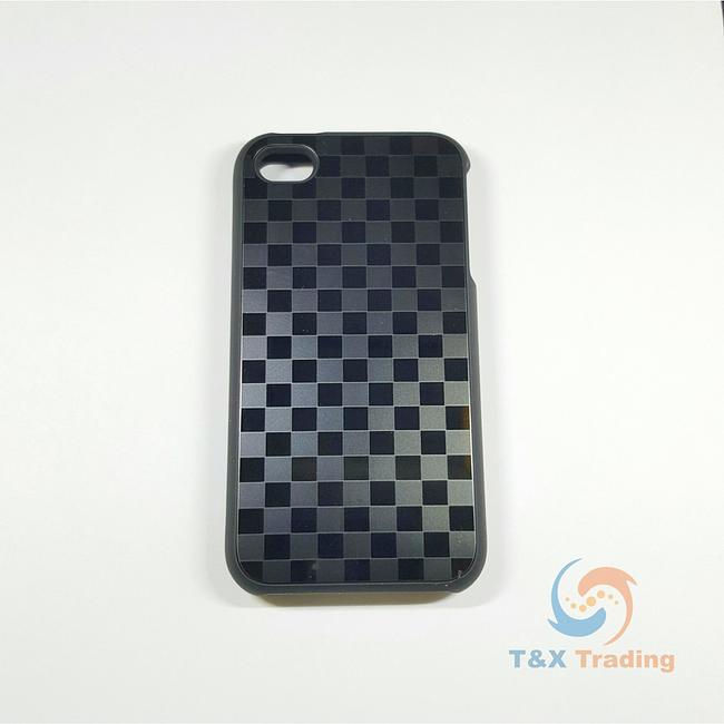 Apple iPhone 4 / 4S - Ideal-Case Rubber Rim Chessboard Edition Metallic Case