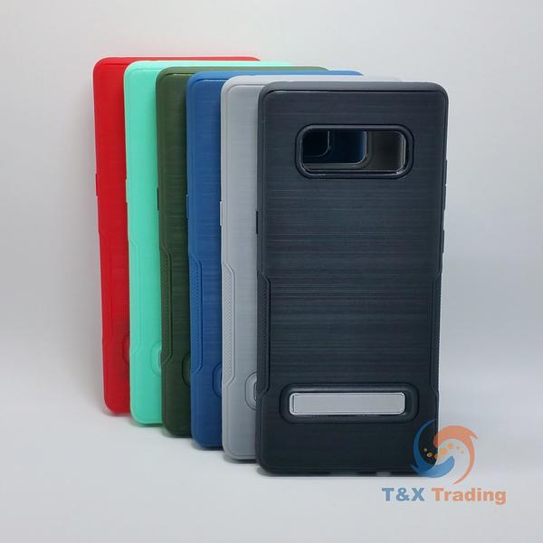 Samsung Galaxy Note 8 - Silicone Cover Case with Kickstand