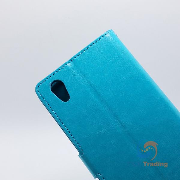 Alcatel idol 4 - Book Style Wallet Case with Strap