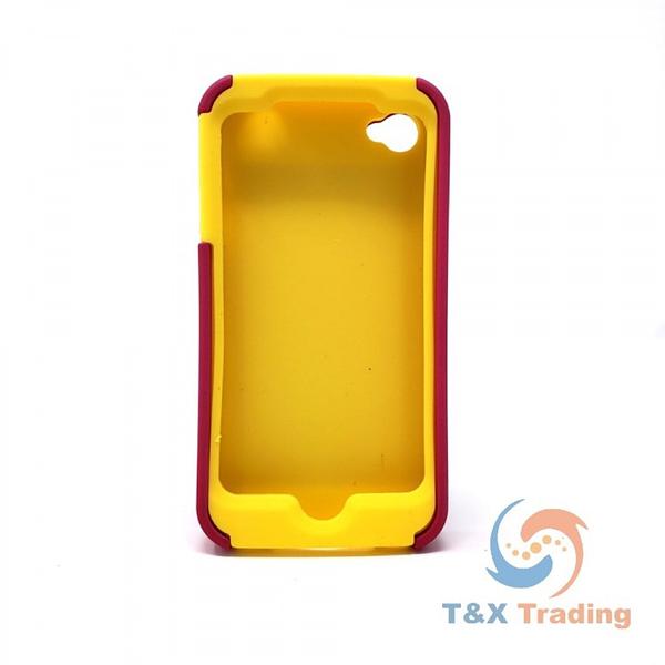 Apple iPhone 4G/4S - Pink Hard Case With Kickstand