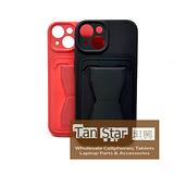 Apple iPhone 15 Plus - Standing Card Secure Wallet Card Holder with Passthrough Kickstand