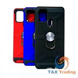 Samsung Galaxy A21 - Golem Dual Layered Magnet Enabled Case with Ring Kickstand