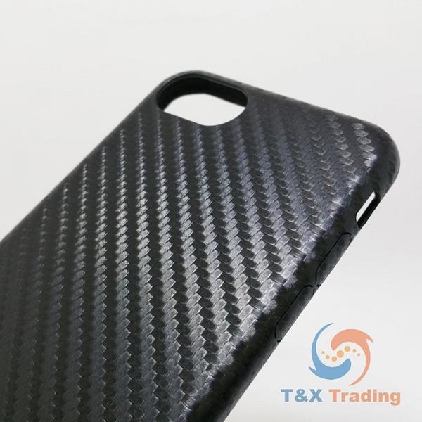 Apple iPhone 6 / 6S / 7 / 8 / SE 2020 / SE 2022 - WUW Black Carbon Fiber Case