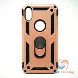 Apple iPhone XS Max - Transformer Magnet Enabled Case with Ring Kickstand